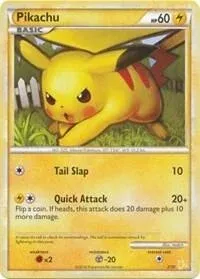 Carte Pokémon Pikachu 002/030, extension HS Kit du dresseur (Raichu)
