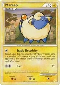 Carte Pokémon Wattouat 013/030, extension HS Kit du dresseur (Raichu)