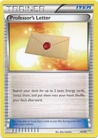 Carte Pokémon Lettre du Professeur 024/030, extension XY Kit du dresseur (Bruyverne)