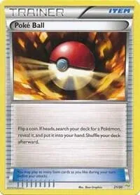 Carte Pokémon Poké Ball 021/030, extension XY Kit du dresseur (Bruyverne)
