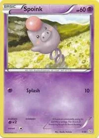 Carte Pokémon Spoink 001/030, extension XY Kit du dresseur (Bruyverne)