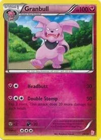 Carte Pokémon Granbull 029/030, extension XY Kit du dresseur (Nymphali)