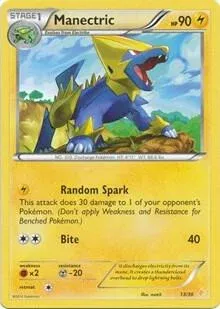 Carte Pokémon Élecsprint 013/030, extension XY Kit du dresseur (Pikachu Libre)