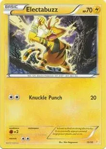 Carte Pokémon Élektek 023/030, extension XY Kit du dresseur (Pikachu Libre)