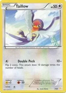 Carte Pokémon Nirondelle 007/030, extension XY Kit du dresseur (Pikachu Libre)