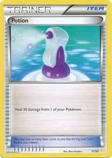 Carte Pokémon Potion 021/030, extension XY Kit du dresseur (Pikachu Libre)