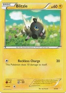 Carte Pokémon Zébibron 012/030, extension XY Kit du dresseur (Pikachu Libre)