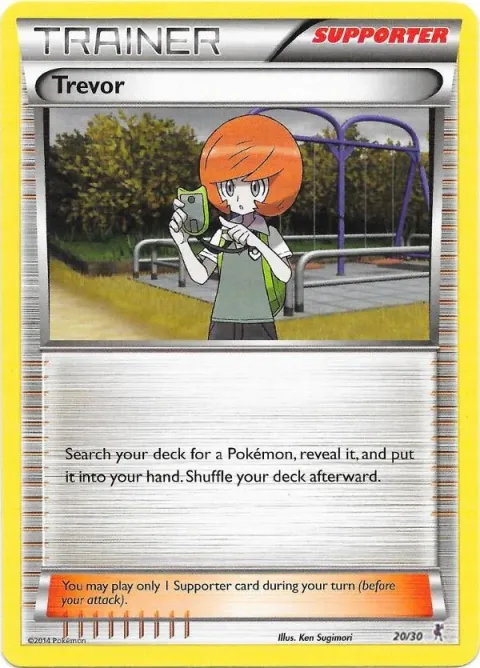 Carte Pokémon Trovato 020/030, extension XY Kit du dresseur (Scalproie)