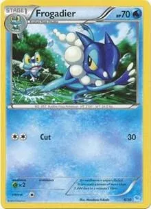 Carte Pokémon Croâporal 021/030, extension XY Kit du dresseur (Suicune)