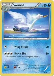 Carte Pokémon Lakmécygne 018/030, extension XY Kit du dresseur (Suicune)
