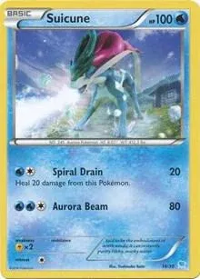 Carte Pokémon Suicune 014/030, extension XY Kit du dresseur (Suicune)