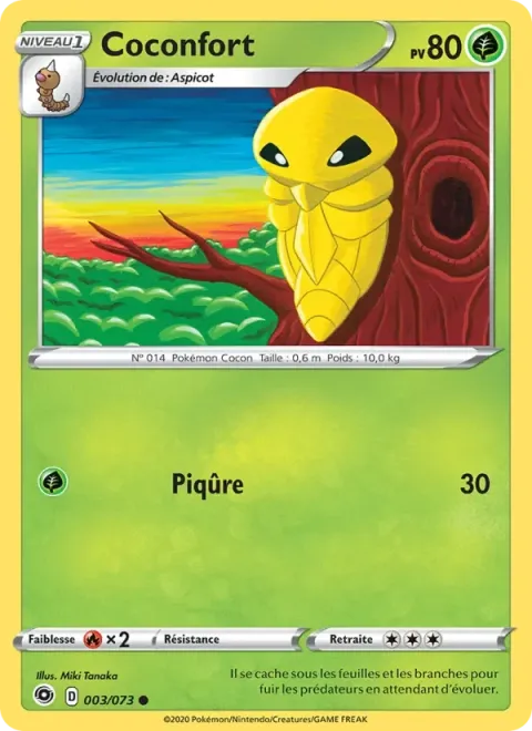 Carte Pokémon Coconfort 003/073, extension La Voie du Maître
