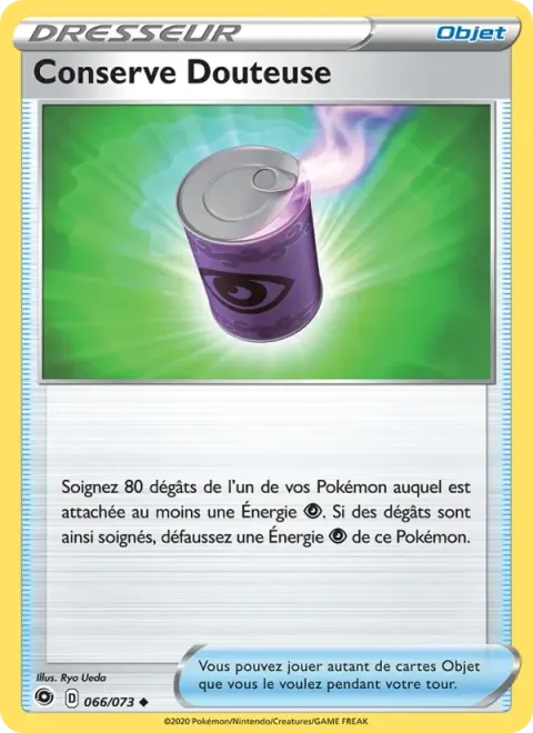 Carte Pokémon Conserve Douteuse 066/073, extension La Voie du Maître