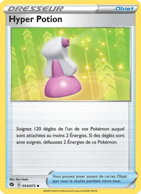 Carte Pokémon Hyper Potion 054/073, extension La Voie du Maître