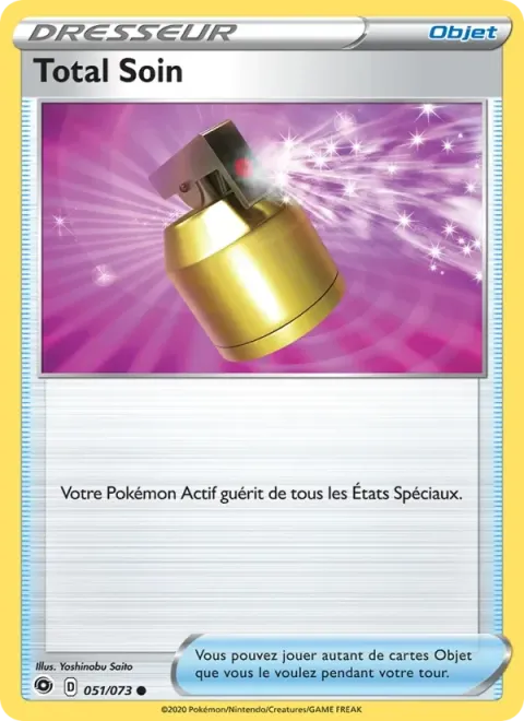 Carte Pokémon Total Soin 051/073, extension La Voie du Maître