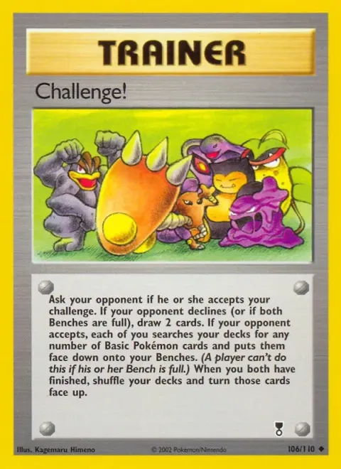 Carte Pokémon Défi ! 106/110, extension Legendary Collection (sortie anglaise)