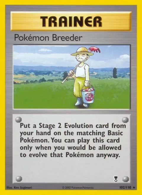 Carte Pokémon Éleveur de Pokémon 102/110, extension Legendary Collection (sortie anglaise)