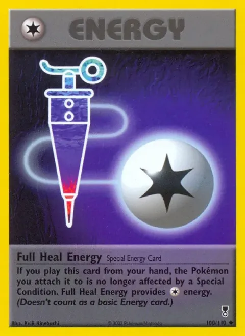 Carte Pokémon Énergie guérisseuse 100/110, extension Legendary Collection (sortie anglaise)