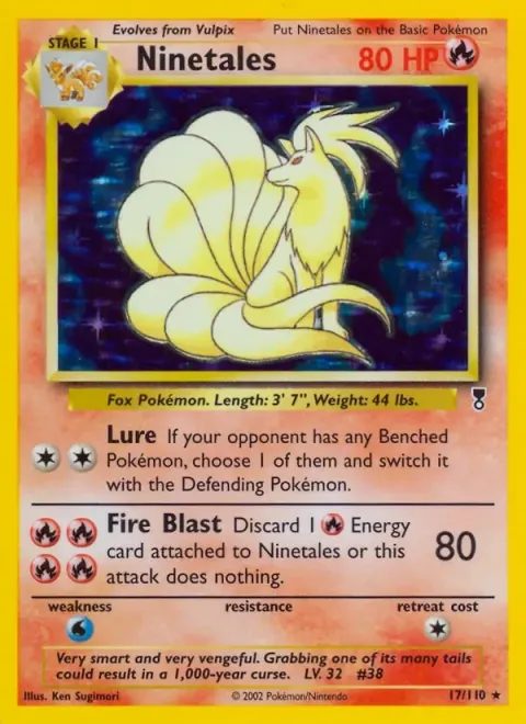 Carte Pokémon Feunard 017/110, extension Legendary Collection (sortie anglaise)