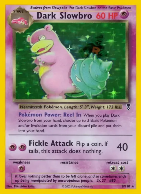 Carte Pokémon Flagadoss obscur 008/110, extension Legendary Collection (sortie anglaise)