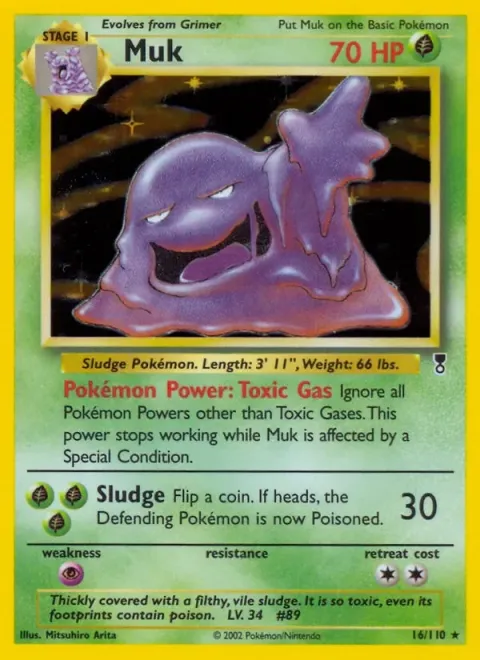 Carte Pokémon Grotadmorv 016/110, extension Legendary Collection (sortie anglaise)