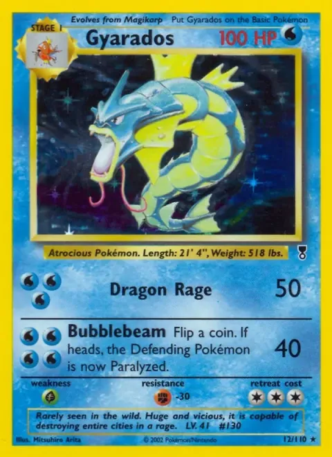 Carte Pokémon Léviator 012/110, extension Legendary Collection (sortie anglaise)