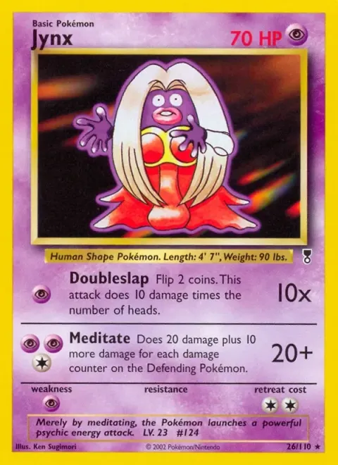 Carte Pokémon Lippoutou 026/110, extension Legendary Collection (sortie anglaise)