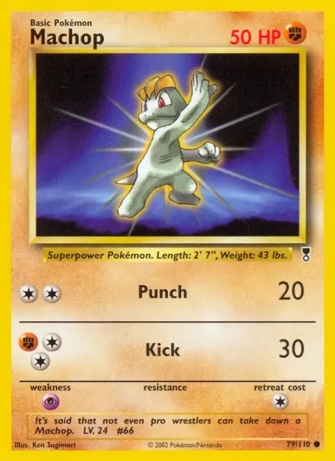 Carte Pokémon Machoc 079/110, extension Legendary Collection (sortie anglaise)
