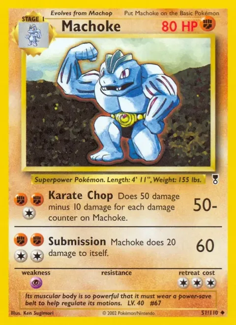 Carte Pokémon Machopeur 051/110, extension Legendary Collection (sortie anglaise)