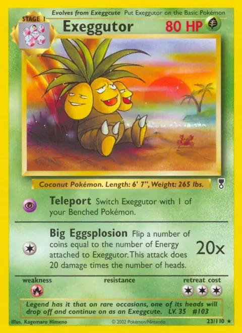 Carte Pokémon Noadkoko 023/110, extension Legendary Collection (sortie anglaise)