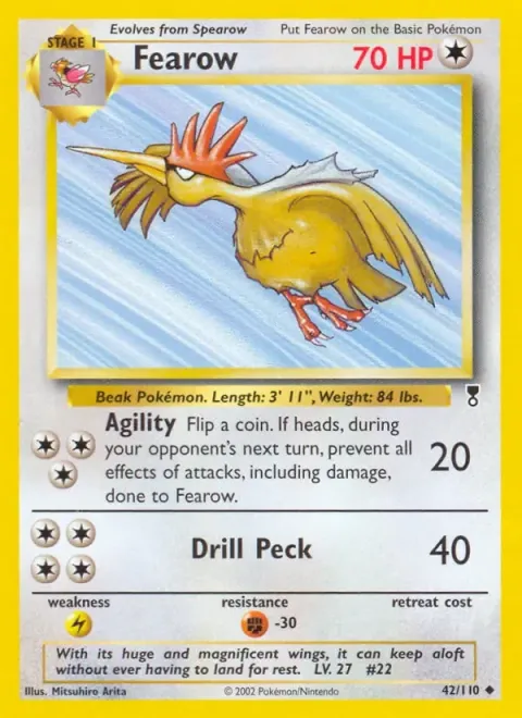 Carte Pokémon Rapasdepic 042/110, extension Legendary Collection (sortie anglaise)