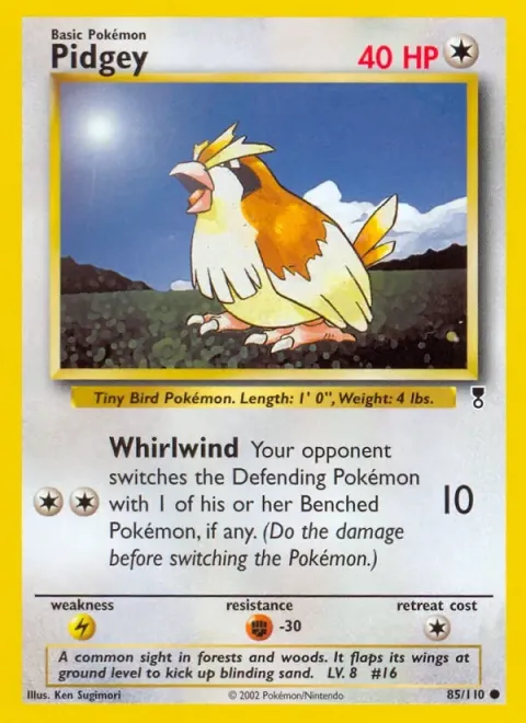 Carte Pokémon Roucool 085/110, extension Legendary Collection (sortie anglaise)