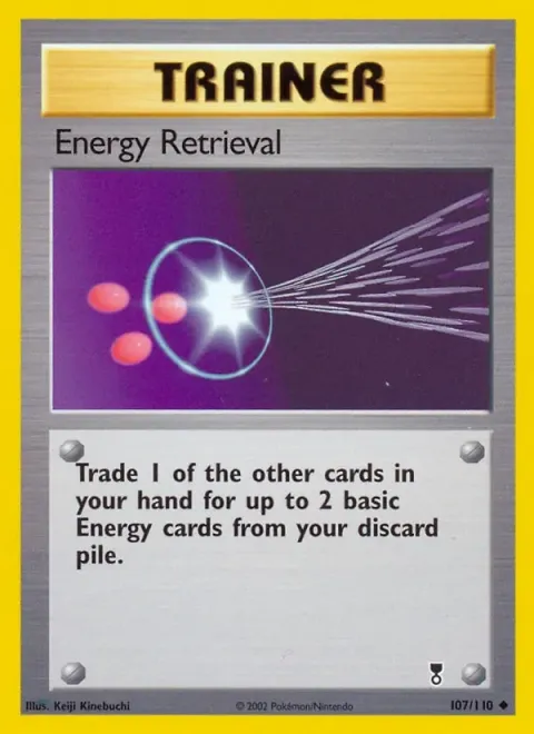 Carte Pokémon Sauvegarde d’Énergie 107/110, extension Legendary Collection (sortie anglaise)