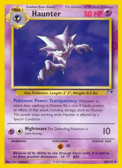 Carte Pokémon Spectrum 046/110, extension Legendary Collection (sortie anglaise)