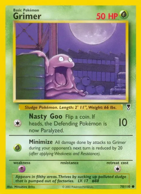 Carte Pokémon Tadmorv 078/110, extension Legendary Collection (sortie anglaise)