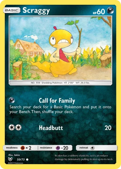 Carte Pokémon Baggiguane 050/073, extension Légendes Brillantes