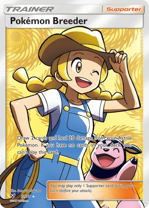 Carte Pokémon Éleveuse de Pokémon 073/073, extension Légendes Brillantes