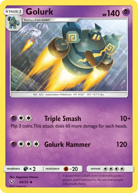 Carte Pokémon Golemastoc 044/073, extension Légendes Brillantes