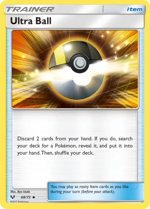 Carte Pokémon Hyper Ball 068/073, extension Légendes Brillantes