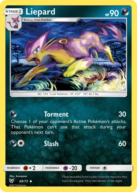 Carte Pokémon Léopardus 049/073, extension Légendes Brillantes