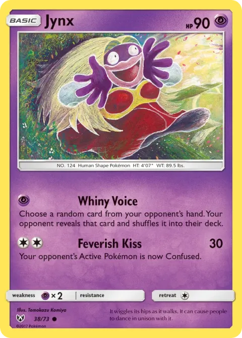 Carte Pokémon Lippoutou 038/073, extension Légendes Brillantes