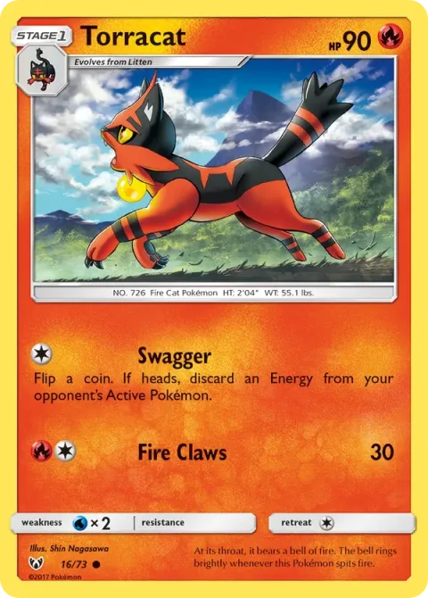 Carte Pokémon Matoufeu 016/073, extension Légendes Brillantes