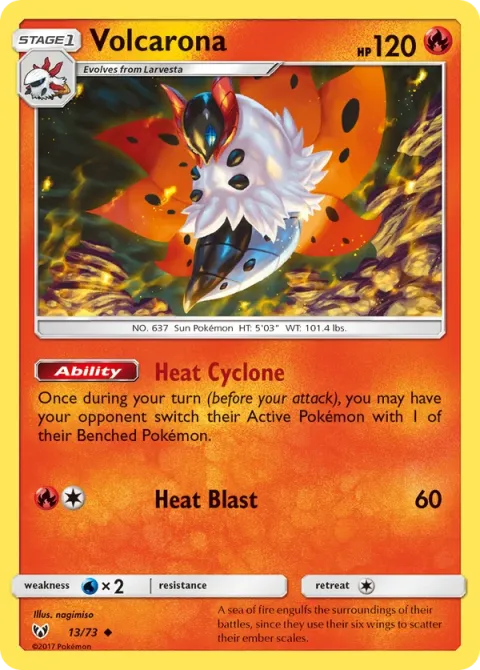 Carte Pokémon Pyrax 013/073, extension Légendes Brillantes