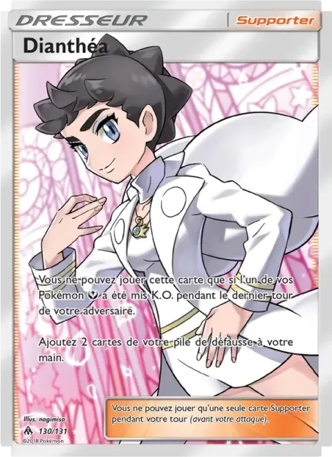 Carte Pokémon Dianthéa 130/131, extension Lumière Interdite