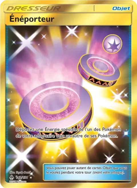 Carte Pokémon Énéporteur 142/131, extension Lumière Interdite