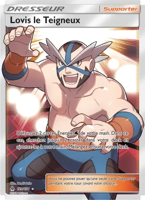 Carte Pokémon Lovis le Teigneux 129/131, extension Lumière Interdite