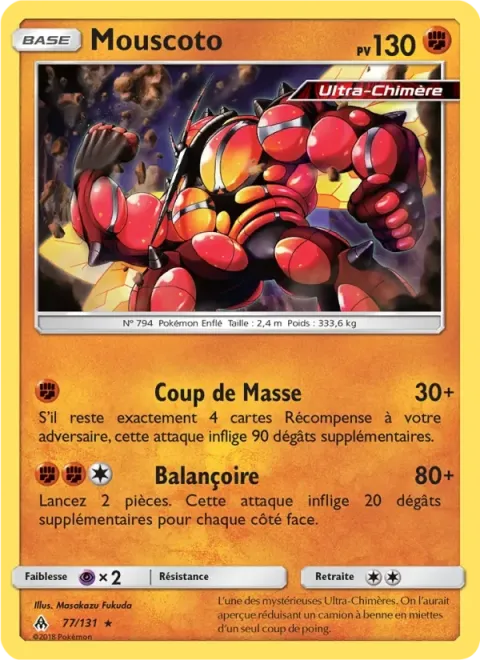 Carte Pokémon Mouscoto 077/131, extension Lumière Interdite