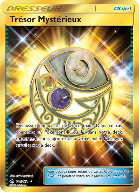 Carte Pokémon Trésor Mystérieux 145/131, extension Lumière Interdite