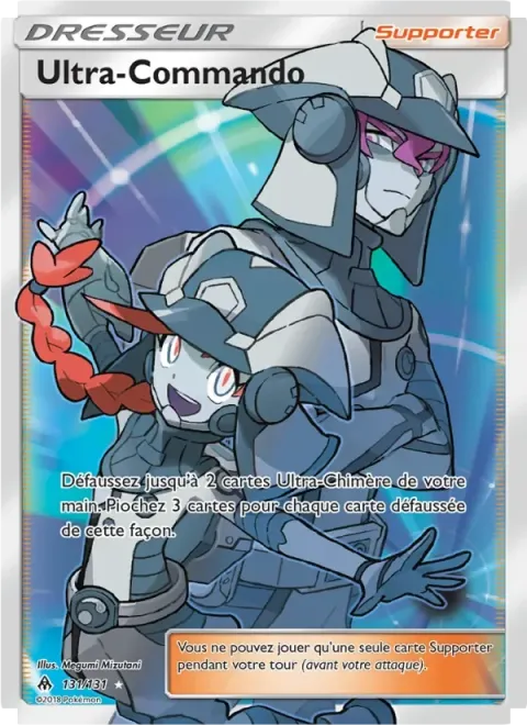 Carte Pokémon Ultra-Commando 131/131, extension Lumière Interdite