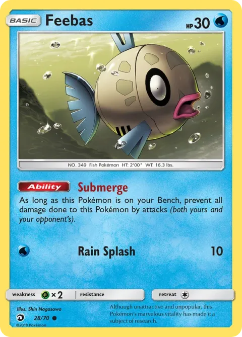 Carte Pokémon Barpau 028/070, extension Majesté Des Dragons